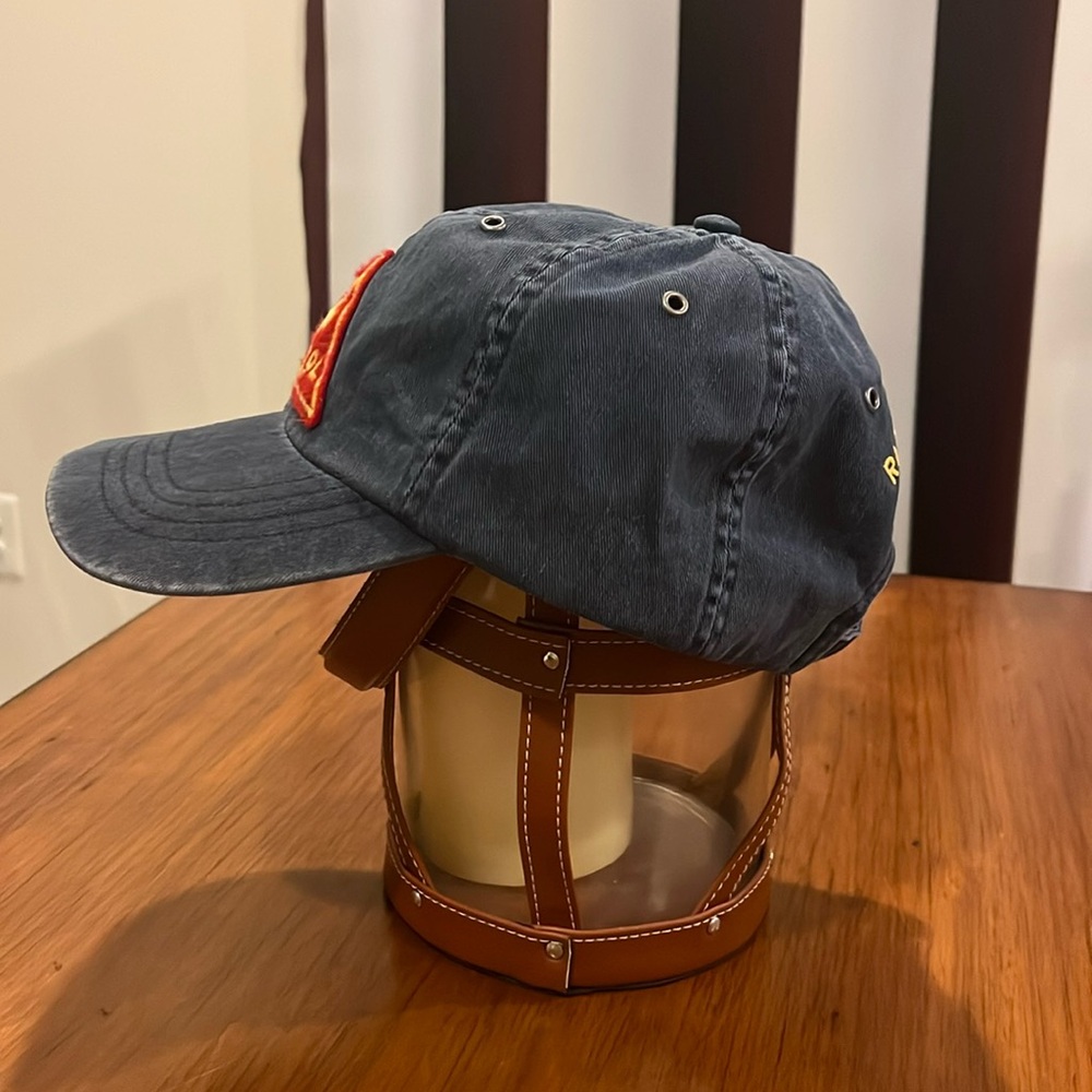 Polo Ralph Lauren Ski Patrol Club Hat Cap One Size Vintage blue Strap Back - Picture 5 of 16
